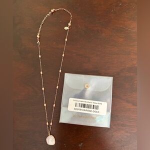 BY ALEXA RAE BAR Rose Gold Necklace with Pearl Accent Magnetic jewelry
